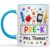 Eali88fa Personalized Grade Teacher Accent Coffee Mug with Name and Custom Grade Level, 3D Printed Effect Classroom Characters Design, Back to School Gift, 11oz 15oz