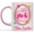 Eali88fa Personalized Grade Teacher Accent Coffee Mug with Name and Custom Grade Level, 3D Printed Effect Pink Gingham Apple Design, Back to School Teacher Gift, 11oz 15oz