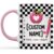 Eali88fa Personalized Teacher Accent Coffee Mug with Name, 3D Printed Effect Apple Pencil Notebook Paper Design, Teacher Appreciation Gift, 11oz 15oz
