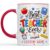 Eali88fa Personalized Teacher Accent Coffee Mug with Name, 3D Printed Effect Best Teacher Ever School Supplies Design, Back to School Gift, 11oz 15oz