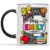 Eali88fa Personalized Teacher Accent Coffee Mug with Name and Initial Letter, 3D Printed Effect Alphabet Classroom Design, Back to School Teacher Gift, 11oz 15oz