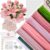 EARLY MINDS 500 Pcs Pipe Cleaners Craft Kit for Flower Making, DIY Bouquet Set with 8mm Chenille Stems, Step-by-Step Tutorial, Floral Wire, Ribbon & Tools for Handmade Gifts and Decor, Pink