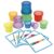 Early STEM Toddler Stacking and Nesting Toy Translucent Cups, Colorful Stacking and Building Toy for Toddlers (Item # RNBWCUPS)