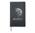 Earth Orbit Space Astronomy Celestial Text Hardcover Journal, Black