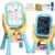 Easel for Kids,Double-Sided Magnetic Rotating Whiteboard Chalkboard