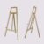 Easel Stand, Lightweight, Standard Type, Wood, Compatible with B2 Vertical, B1, A1, A2, A3, A4, Natural