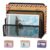 EASEPRES Desk Mail Organizer, Office Small Desktop Metal Mesh Envelope Letter Sorter Paper File Holder Organizer with 3 Vertical Upright Compartments, Black 1 Pack