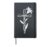 Easter Lily Cross Christian Faith Graphic Hardcover Journal, Black