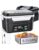 EAST OAK XL 6.3 Cups Cordless Electric Lunch Box for Adults, Heated Lunch Box Battery Powered with Automatic Heating, Portable Food Warmer with Removable Tray Divider
