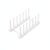 Easy-Store Vertical Dish Rack, Compact PP Plastic Drainer with Drain Slots for Tight Countertops and Cabinets, 9.1 x 4.7 x 3.9 Inches