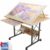 Easyego 2000 Piece Jigsaw Puzzle Table with Legs for Adult, 5 Adjustable Angle & Height Adjustable Table with Drawers, Wooden Puzzle Board with Extended Support Bar & 4 Wheels for All Ages