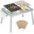 Easyego Sensory Table for Toddlers Kids Play Wooden Sand Water Table with Double-Sided Board & Foldable Storage Bins for Indoor and Outdoor Use, Birthday Gifts for Boys and Girls – Light Grey