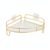 Easy Install Corner Shower Caddy, No-Drill Iron and Acrylic Bathroom Shelf for Organized Storage (1 Piece)
