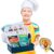 eat2explore Kids International Cooking Experience-in-A-Box — Explore Africa Real Cooking Kit for Kids — 3 Local Recipes, Non-perishable Key Ingredients, Tool, Fun Learning Activities