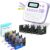 EazeID Label Maker with Tapes 8PK Bundle 12mm 0.47 Laminated Color, Label Maker Waterproof-Labels, Portable D210S Labeler Machine, Wireless Labeling Machine for Jars Bottle School Supplies
