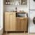 Ebern Designs Ahart Tilt-out Dual Laundry Hamper Cabinet with Farmhouse Laundry Storage Basket for Bathroom