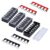 EBILNVKE Terminal Block 25A 600V 8 Position Dual Row Screw Terminal Strip
