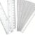 Eboot 20 Pack 12 Inch Clear Plastic Rulers Bulk, Easy-to-Read Straight Edge Rulers with Inches and Metric for Office, Back to School Supplies