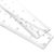 EBOOT 2 Pcs Acrylic Rulers Clear Plastic Rulers Straight Ruler, 6 Inch