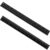 eBoot 2 Pieces Plastic Ruler Straight Ruler 12 Inch Black Plastic Rulers Measuring Tool for School, Home, or Office