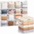 Eccliy 16 PCS Clear Storage Bags 18L Double Zipper Foldable Organizer