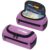 ECHSRT Large Pencil Case Organizer, Big Capacity U-Shaped Pen Pouch, Purple