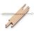 Echtwerk Drinking Straws Small, 7-Piece, Stainless Steel, with Cleaning Brush, Copper Edition, Straw 12 cm, Brush 13.5 cm