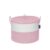 Echueuey 21″ x 18″ Extra Large storage baskets,Eco-friendly Decorative blanket basket with lid for Living room,rope baskets with lid,wicker hamper for bedroom,Big,Round,Pink 115L