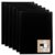 eco-eco A5 100% Recycled 120 Pocket Black Flexible Cover Portfolio Book Folder Display Book, Pack of 6 Folders, eco166x6