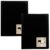 eco-eco A5 100% Recycled 60 Pocket Black Flexible Cover Portfolio Book Folder Display Book, Pack of 2 Folders, eco163x2