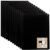 eco-eco A5 100% Recycled 80 Pocket Black Flexible Cover Portfolio Book Folder Display Book, Pack of 12 Folders, eco164x12