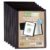 eco-eco A6 Size 50 Percent Recycled 40 Pocket Black Presentation Display Book, Storage Case Portfolio Art Folder with Plastic Sleeves, Pack of 6 Folders, eco200x6