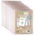 eco-eco A6 Size 50 Percent Recycled 40 Pocket Clear Presentation Display Book, Storage Case Portfolio Art Folder with Plastic Sleeves, Pack of 12 Folders, eco201x12