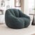 ECOMCGEIO Dark Green Fluffy Tufted Bean Bag Chair with Memory Foam Filler, Plush Lazy Bean Bag Sofa, Cozy Oversized Indoor Lounge Chair for Living Room Apartment Dorm Bedroom