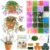 Ecoofor Beaded Plant Kit with 17 Styles of Beads, Flower Beads & Green Glass Crystal Beads, DIY Handmade Beaded Plant Craft Kit with Video Tutorial, Gift for Plant Lovers & Craft Enthusiasts