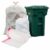 EcoQuality 13 Gallon White Tall Kitchen Trash Bags w/Red Drawstring (50)
