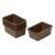ECR4Kids Scoop Front Storage Bin, Multipurpose Organization, Chocolate, 5-Piece