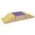 ECR4Kids SoftZone Junior Glide n’ Coast, Beginner Playset, Yellow/Purple, 3-Piece