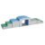 ECR4Kids SoftZone Junior Step Coast Up n’ Over, Beginner Playset, Emerald/Grey/French Blue, 5-Piece