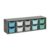 ECR4Kids Streamline 10 Cubby Tray Cabinet and 10 Scoop Front Bins, 2×5, Kids Furniture, Contemporary