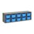 ECR4Kids Streamline 10 Cubby Tray Cabinet and 10 Scoop Front Bins, 2×5, Kids Furniture, Blue