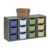 ECR4Kids Streamline 12 Cubby Tray Cabinet and 15 Scoop Front Bins, 3×4, Kids Furniture, Earthtone