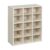 ECR4Kids Streamline 15 Cubby Tray Storage Cabinet, 5×3, Classroom Furniture, White Wash