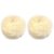 ECYC 2 Pcs 2.36 inch Fluffy Faux Fur Pompom with Elastic Loop, Mini Soft Plush Pom Pom Ball Decorative Pompom for DIY Crafts Hat Scarf Clothing Keychain, Beige