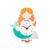ED-Lumos Mermaid Wall Clock for Kids Room, Cute Cartoon Girl with Swinging Fish Pendulum, Silent Non-Ticking Battery Operated Nursery Decor, Educational Time Teaching Aid (Battery Not Included)
