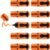 Edding 7 Mini Highlighter Highlighter, 1 – 3 mm, 10er Poly Bag in Neon Orange