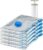 Edelefas Vacuum Storage Bags, 5 Pack Large Clear 19.69 x 27.56 Inch Space Saver Vacuum Seal Bags for Clothes, Bedding & Linens, Reusable Compression Storage Bags with Free Hand Pump