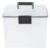 EDGUIOLV 19 Qt Clear Plastic Portable File Storage Box With Organizer Lid, Waterproof Seal & Secure Latches, Stackable Letter Legal Size Document Tote With Top Handle For Office Home Classroom