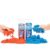 Educational Insights Pluffle 2-pack (Red & Blue) – Preschool Sensory Bin Filler, Tactile Sensory Toys for Toddlers 3-4, Mess Free Slime Alternative, Satisfying Foam Sand Bin Filler