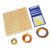 Educational Toy with Wooden Geoboard and Elastic Rubber Bands for Fine Motor Skills Logical Thinking Development Topological Pegboard